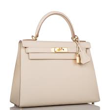 Сумка Hermes Craie Epsom Sellier Kelly 28cm Gold Hardware