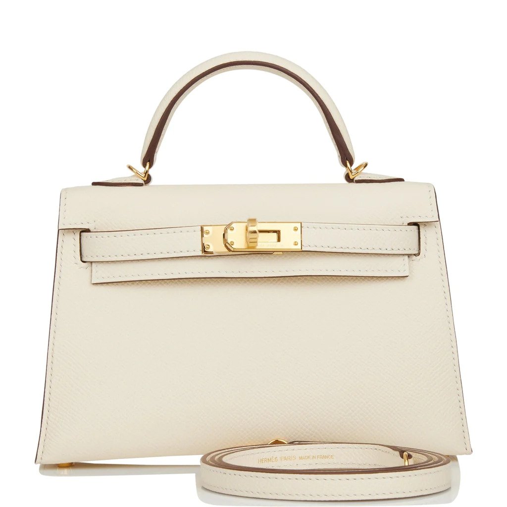 Сумка Hermes Kelly Sellier 20 Nata Epsom Gold Hardware