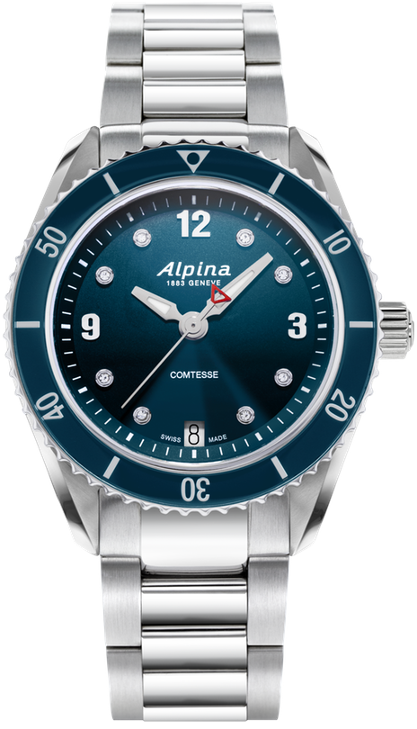 Alpina Comtesse Sport Quartz Blue 36.5 mm AL-240ND3C6B