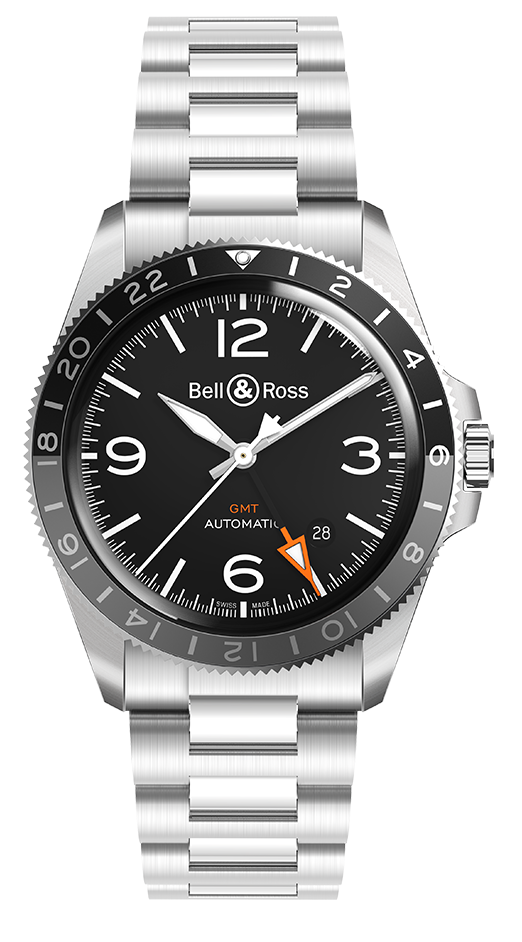 Bell & Ross Vintage BR V2-93 GMT 41 mm BRV293-BL-ST/SST