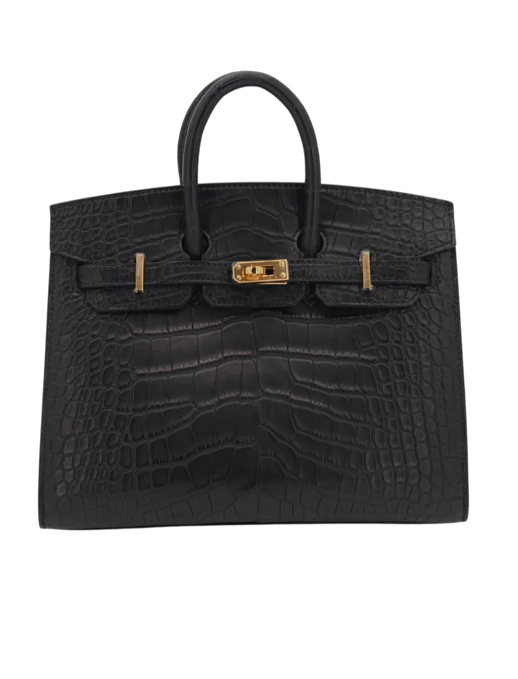Сумка Hermes Birkin 20 Noir Alligator Matte GHW
