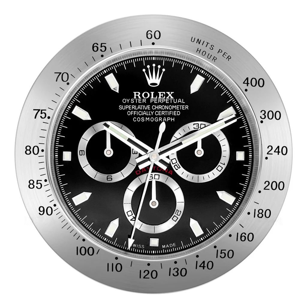 Настенные часы Rolex Daytona Cosmograph  Steel Black Dial