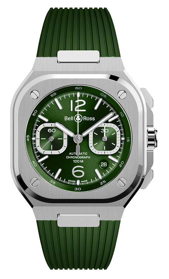 Bell & Ross BR 05 Chrono Green Steel 42 mm BR05C-GN-ST/SRB