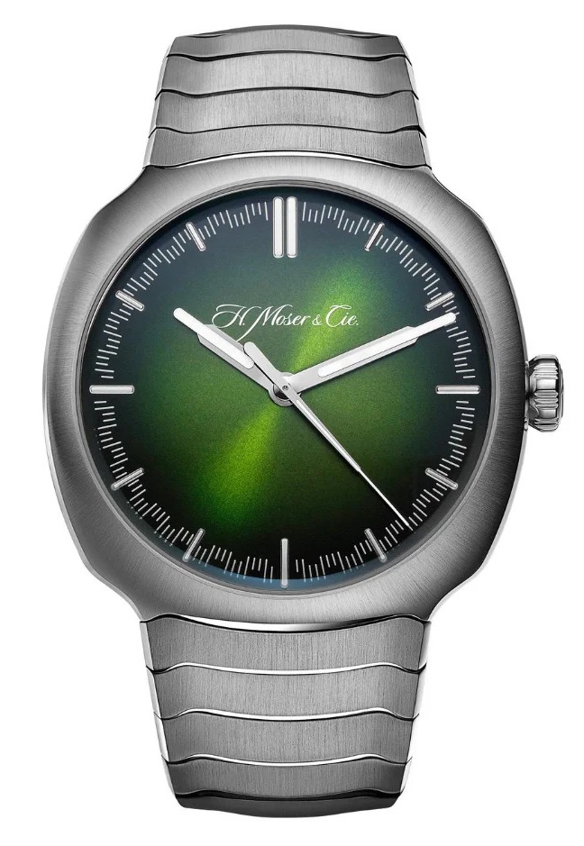 H.Moser & Cie Streamliner Centre Seconds Matrix Green 40 mm 6201-1200