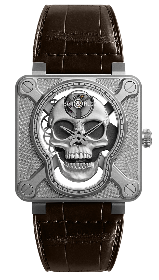 Bell & Ross Instruments BR 01 Laughing Skull 46 mm BR01-SKULL-SK-ST