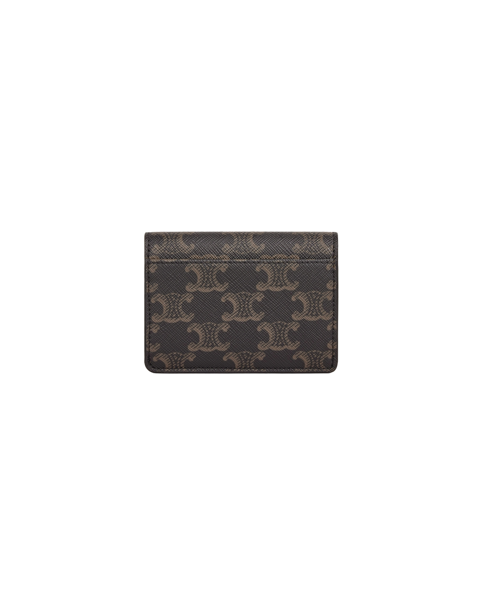Кардхолдер Celine Card Holder With Flap Triomphe In Triomphe Canvas Tan 10I582CPJ.04LU