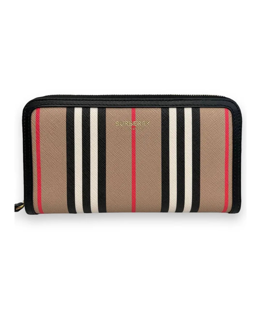 Кошелек Burberry Beige Canvas Leather