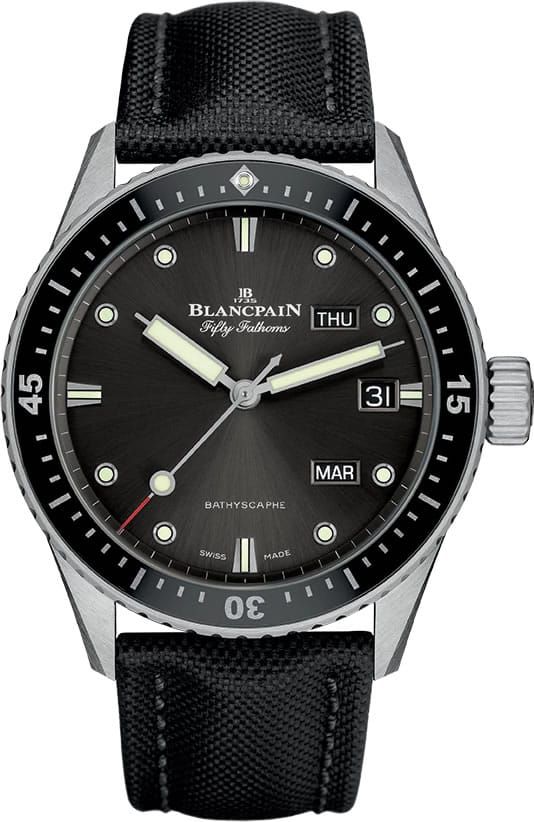 Blancpain Fifty Fathoms Bathyscaphe Quantieme Annuel 43 mm 5071-1110-B52A