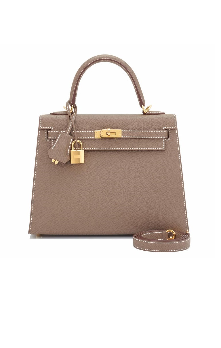 Сумка Hermes Kelly 25 Etoupe Epsom GHW
