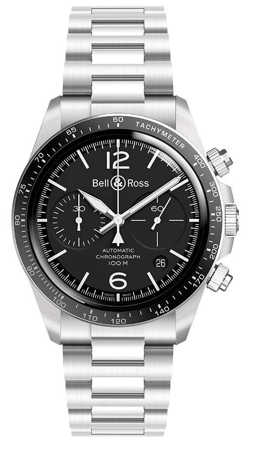 Bell & Ross Vintage BR V2-94 Black Steel 41 mm BRV294-BL-ST/SST