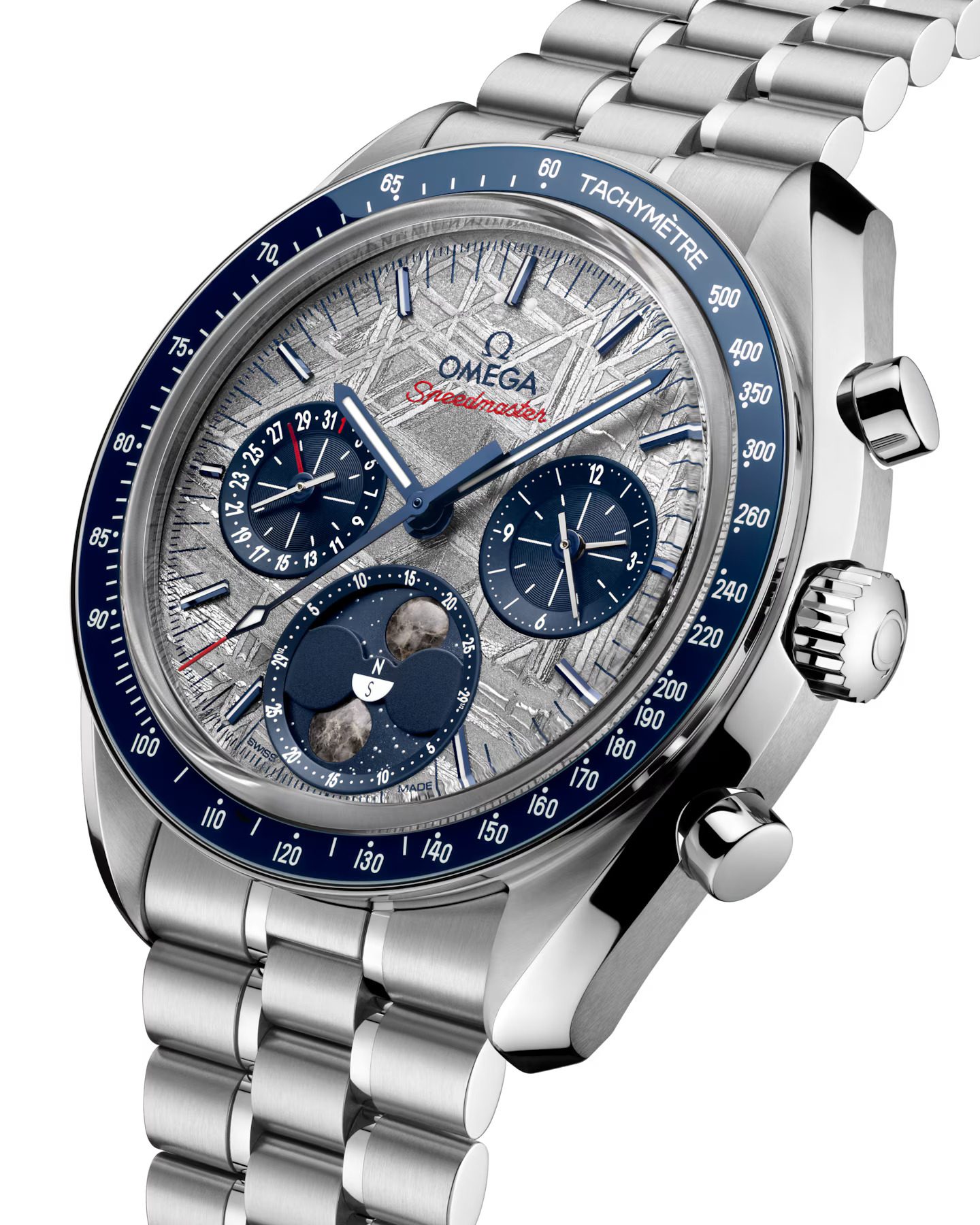 Omega Speedmaster Moonphase Meteorite 43 mm 304.30.43.52.06.001