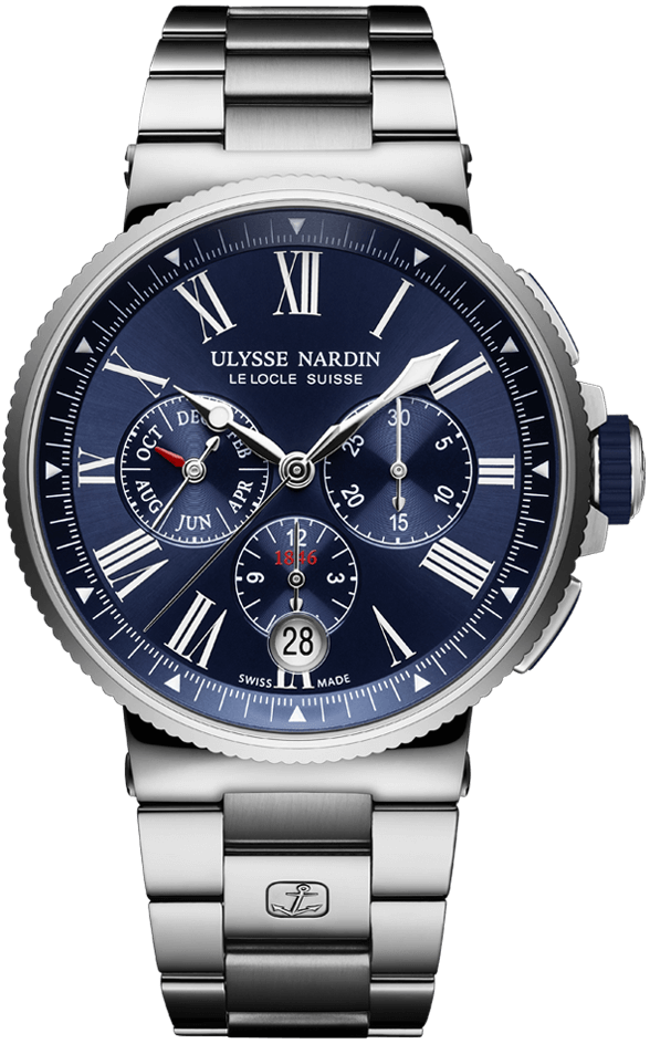 Ulysse Nardin Marine Chronograph Annual Calendar 43 mm 1533-150-7M/43