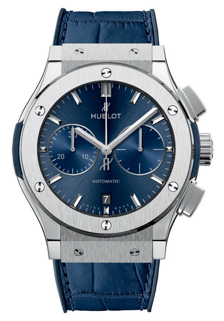 Hublot Classic Fusion Blue Chronograph Titanium 45 mm 521.NX.7170.LR