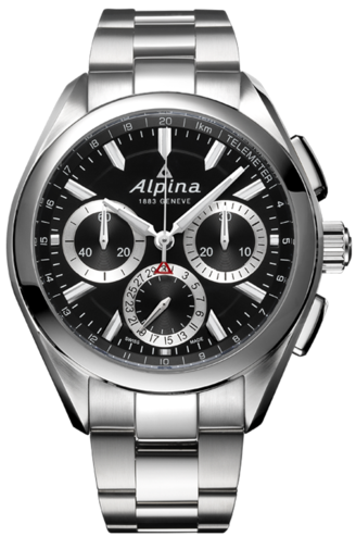 Alpina Alpiner 4 Manufacture Flyback Chronograph Black 44 mm AL-760BS5AQ6B