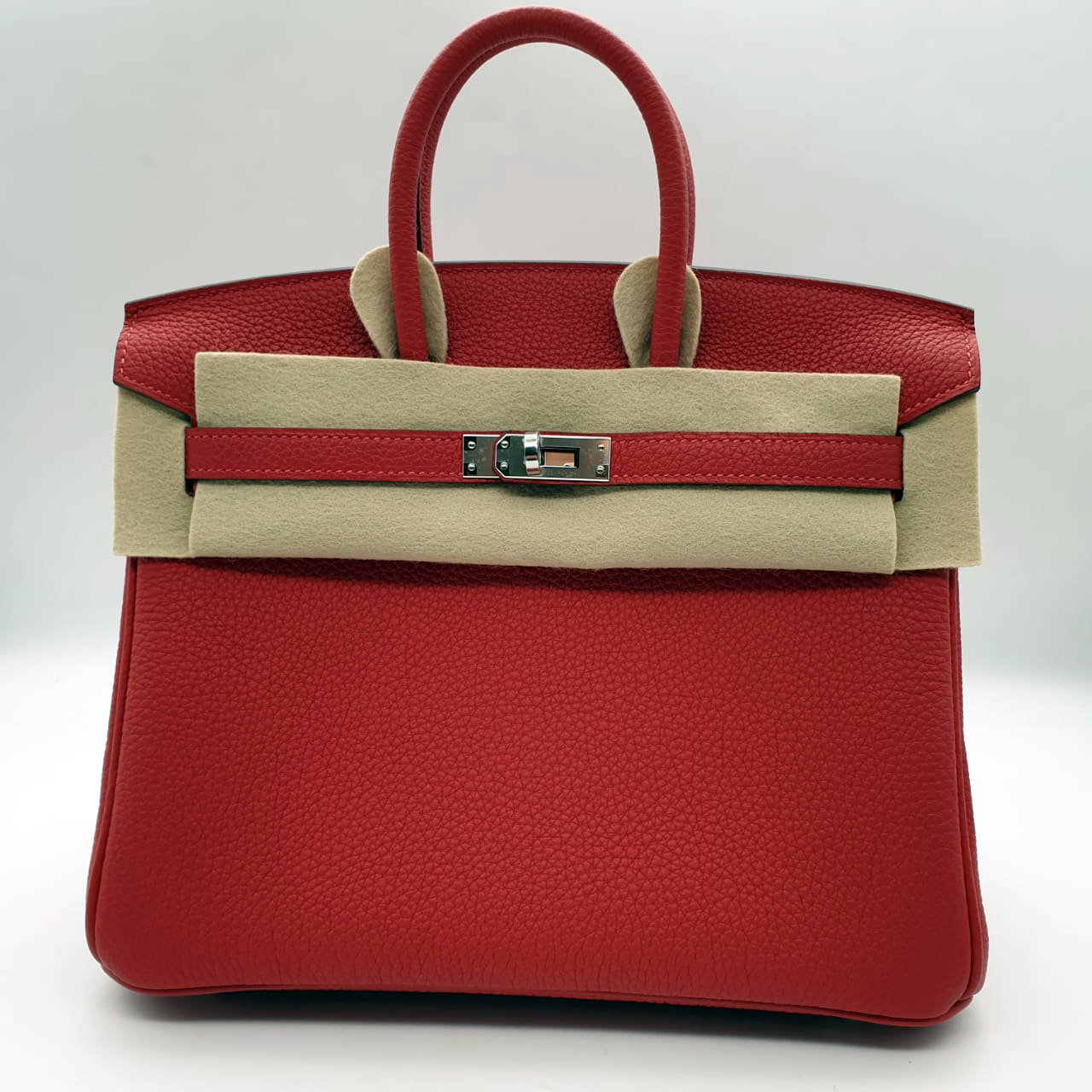 Сумка Hermes Birkin B25 Rouge Casaque PHW Togo