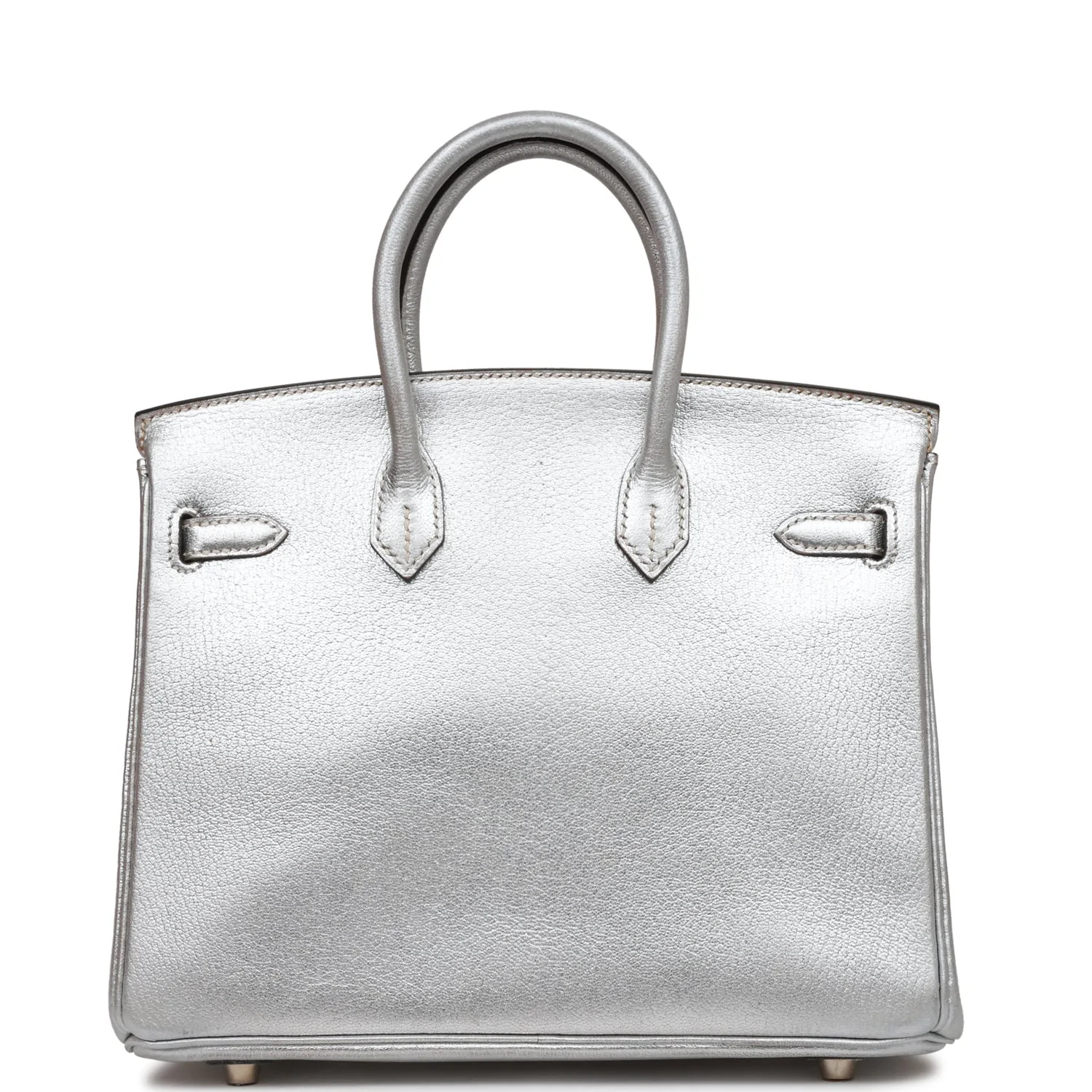 Сумка Hermes Birkin 25 Silver Metallic Chevre Palladium Hardware