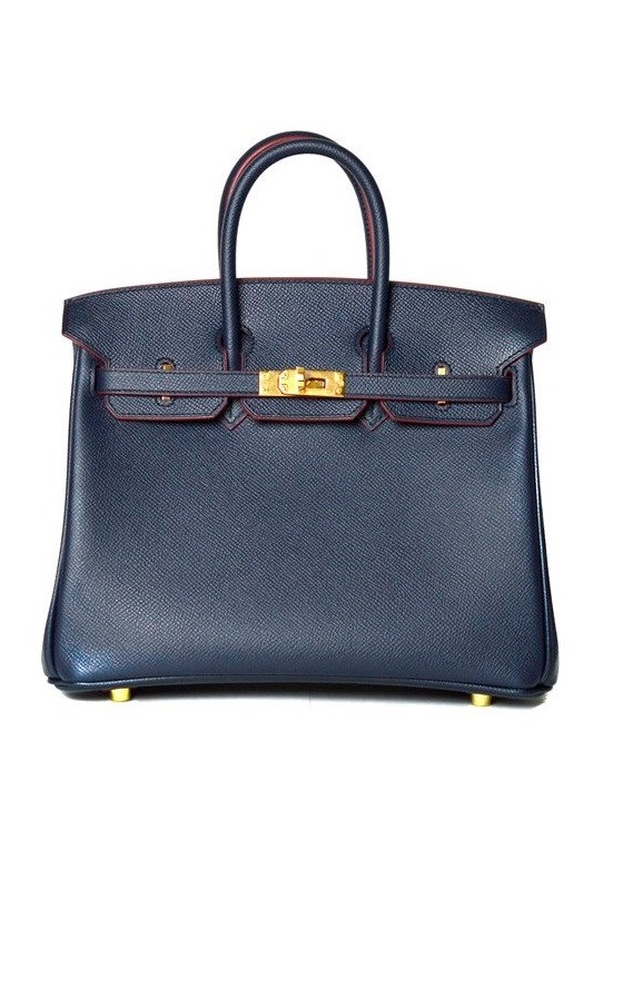 Сумка Hermes Birkin 25 Bleu Indigo Epsom GHW