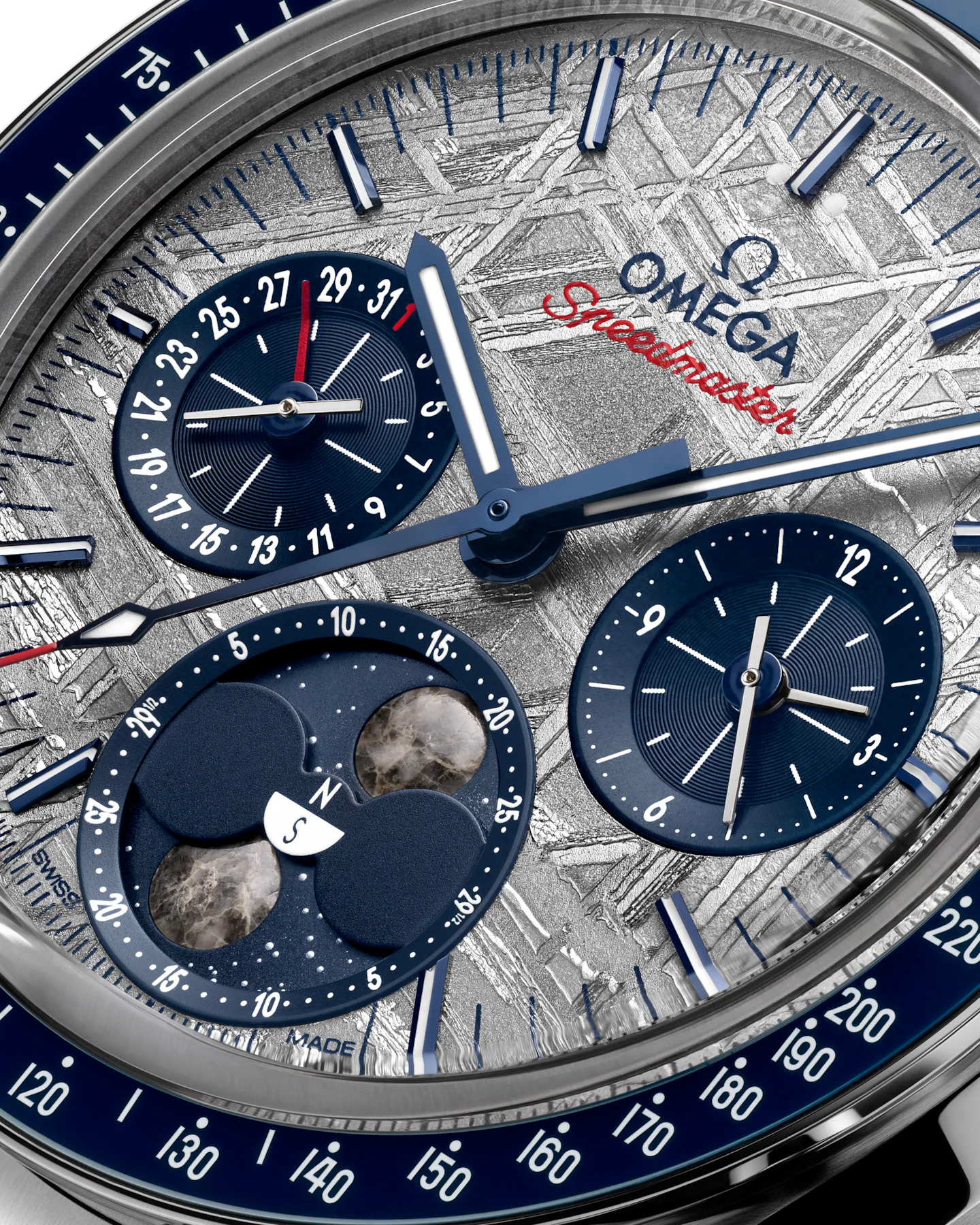 Omega Speedmaster Moonphase Meteorite 43 mm 304.30.43.52.06.001