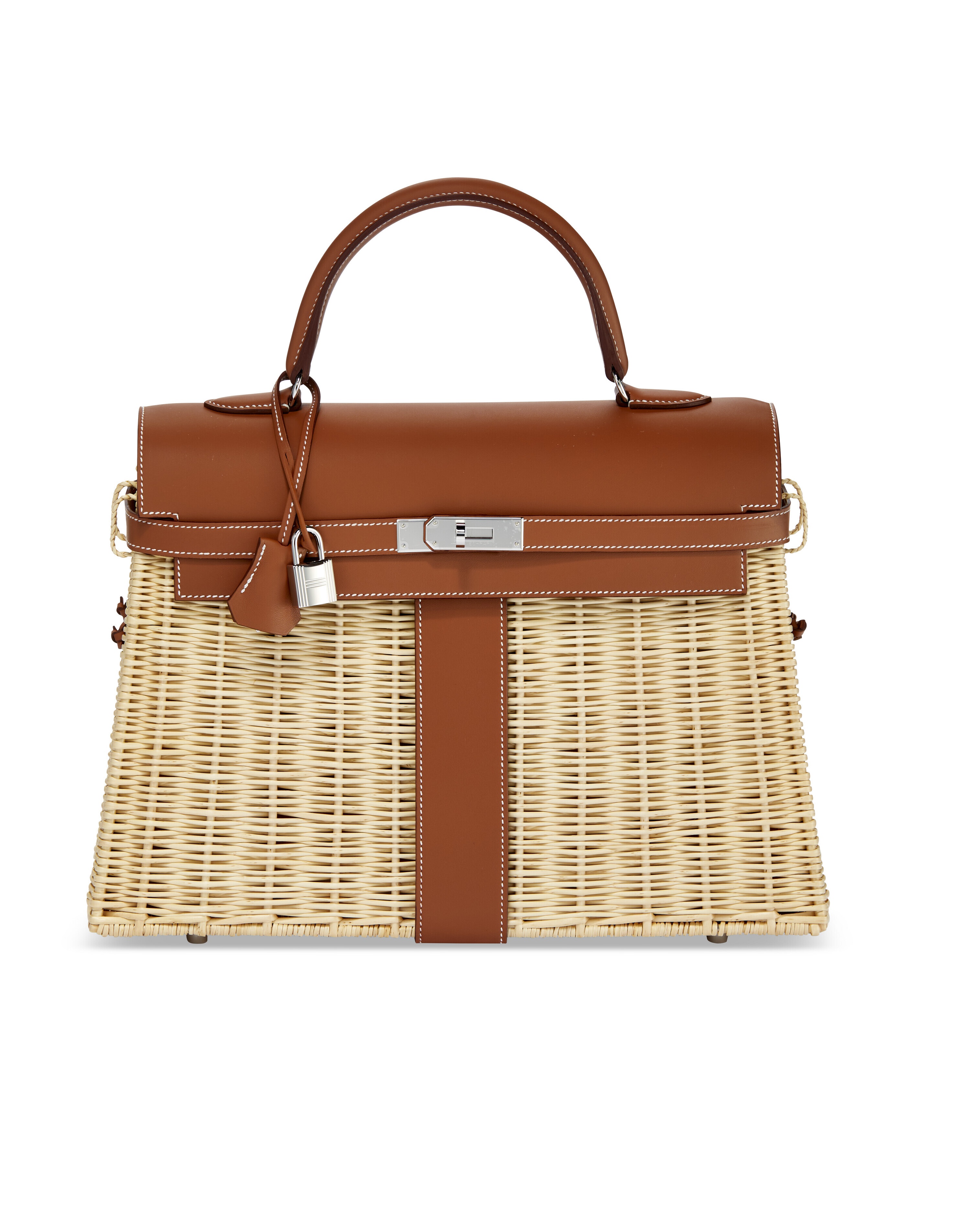 Сумка Hermes Kelly 35 Picnic Gold Veau Swift/Osier PHW