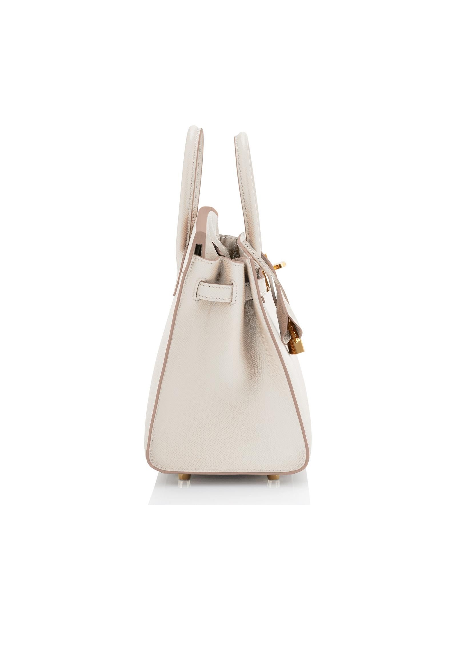 Сумка Hermes Birkin 25 Craie Veau Togo GHW