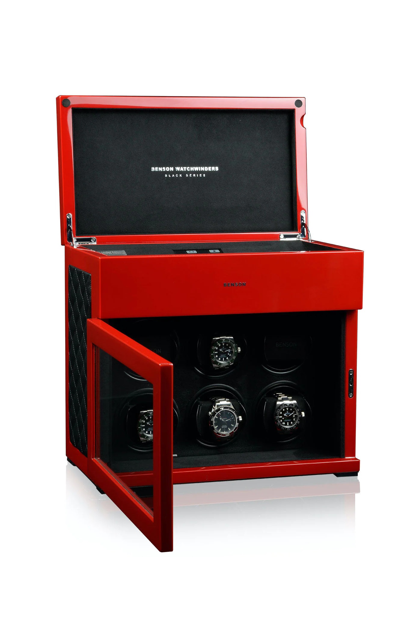 Часовая шкатулка для подзавода 6-и часов Benson Black Series Red 6.16.LE