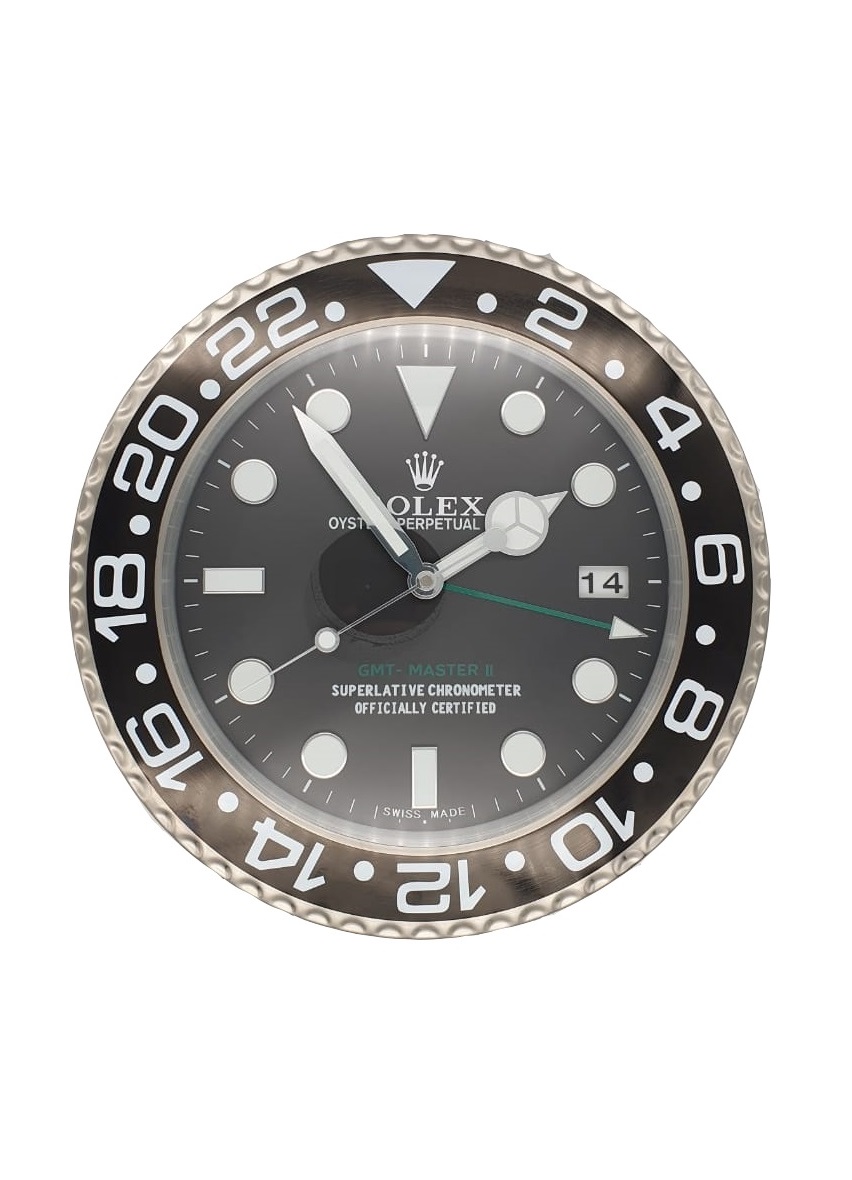 Настенные часы Rolex GMT-Master II Steel Black Dial