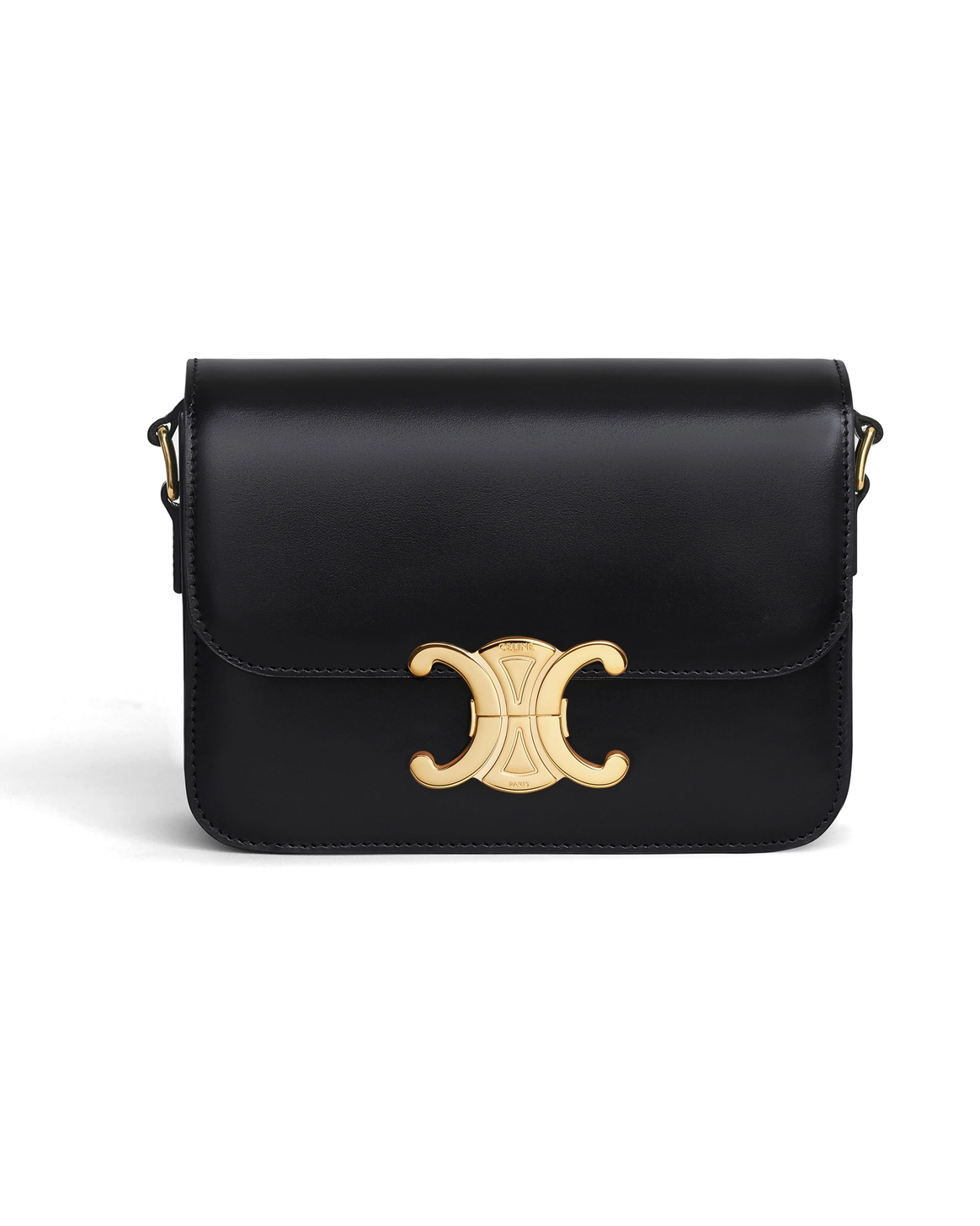 Сумка Celine Teen Triomphe Bag In Shiny Calfskin Black 188423BF4.38NO