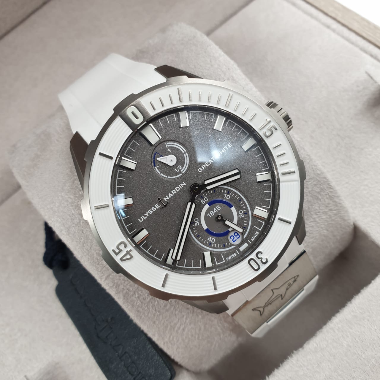 Ulysse Nardin Marine Diver Chronometer Great White 44 mm 1183-170LE-3/90-GW