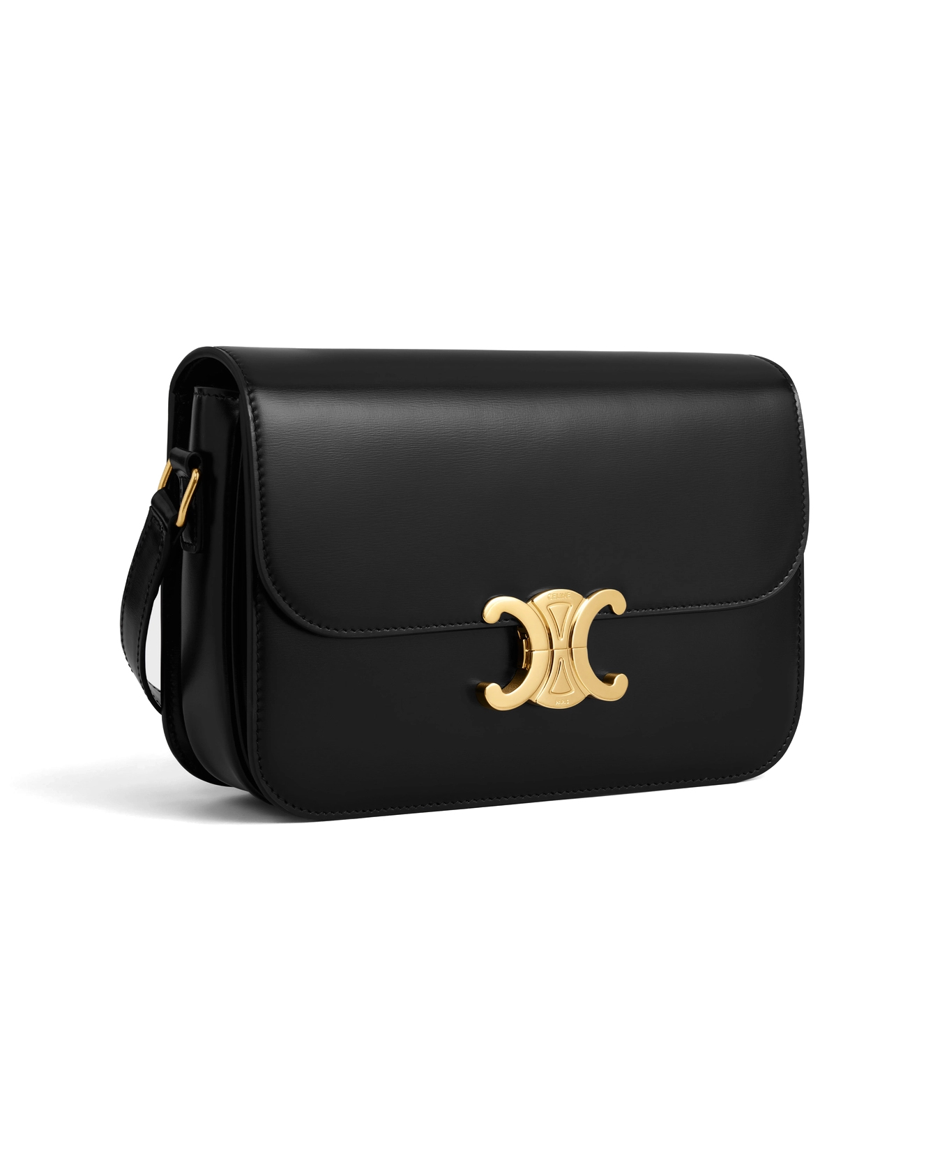 Сумка Celine Teen Triomphe Bag In Shiny Calfskin Black 187363BF4.38NO