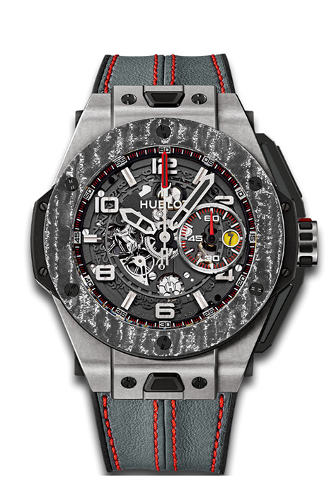 Hublot Big Bang Ferrari Titanium Carbon Unico 45 mm 401.NJ.0123.VR