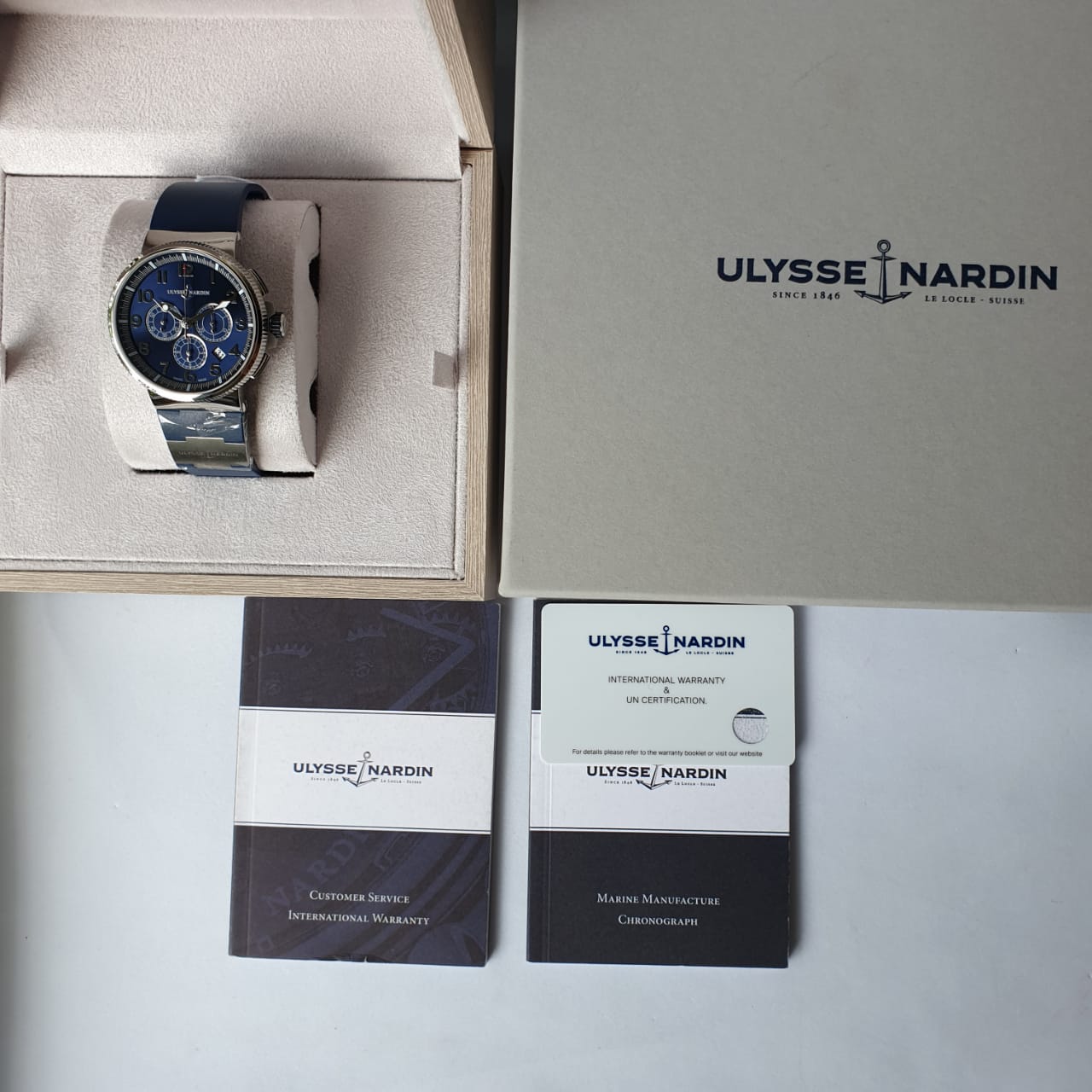 Ulysse Nardin Marine Chronograph Manufacture 43mm 1503-150-3/63