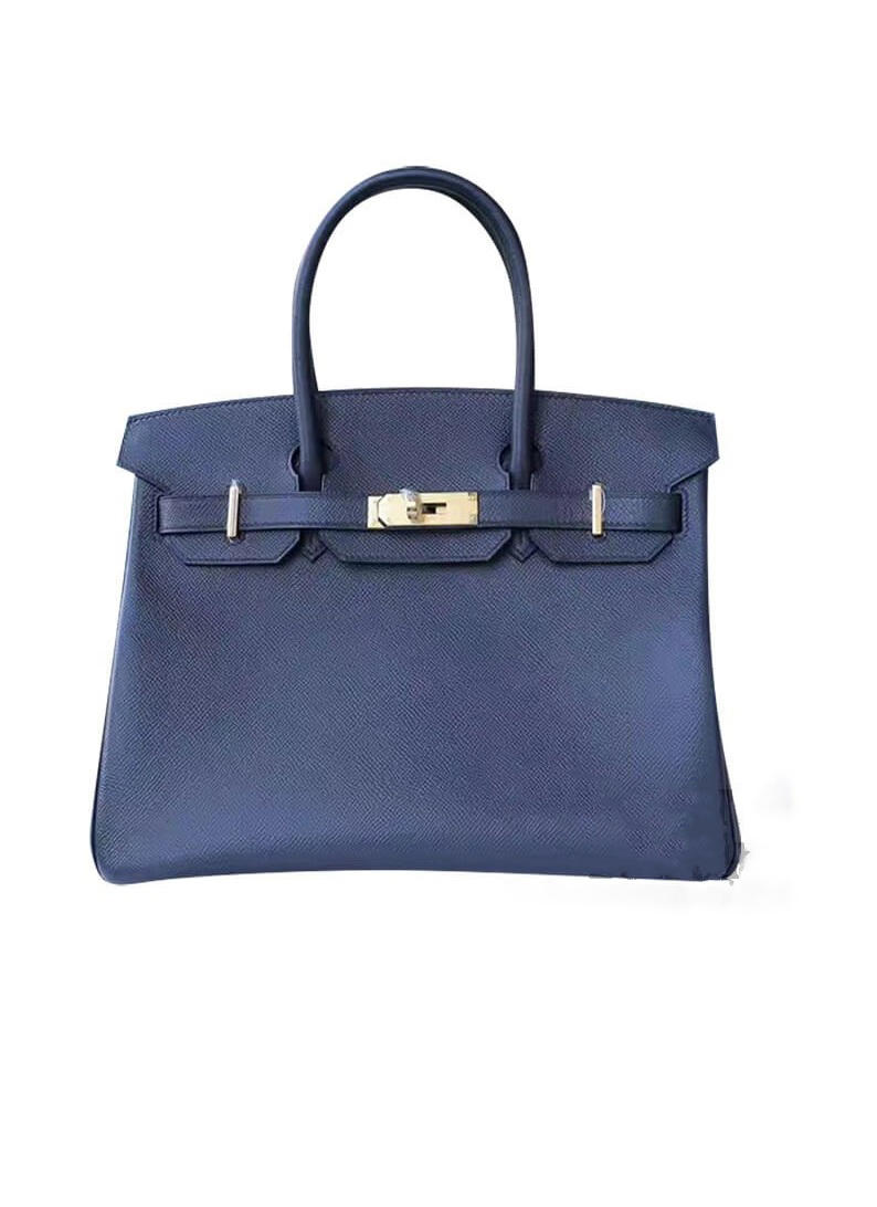 Сумка Hermes Birkin 30 Blue Indigo Epsom GHW