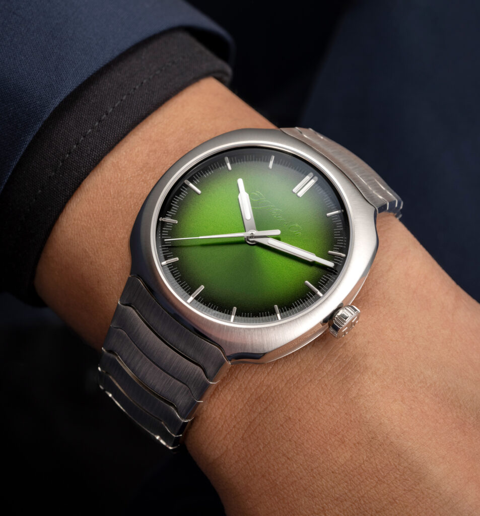 H.Moser & Cie Streamliner Centre Seconds Matrix Green 40 mm 6201-1200