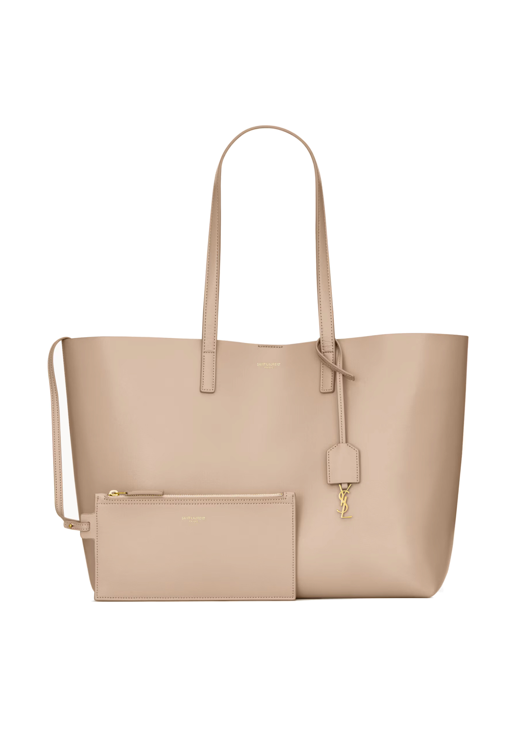 Сумка Saint Laurent Shopping Saint Laurent In Leather Dark Beige