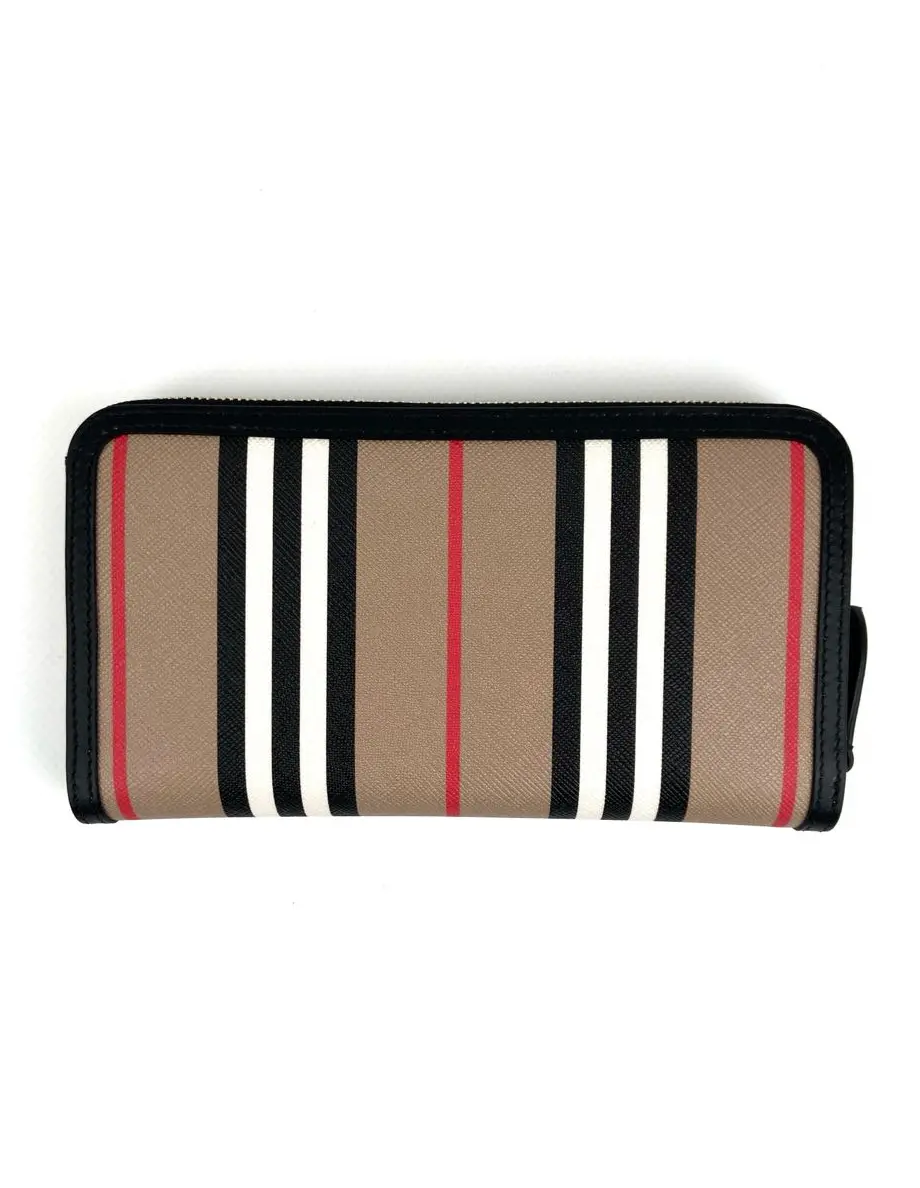 Кошелек Burberry Beige Canvas Leather
