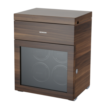 Часовая шкатулка для подзавода 4-х часов Benson Limited Edition Black Series Brown 4.16.WA