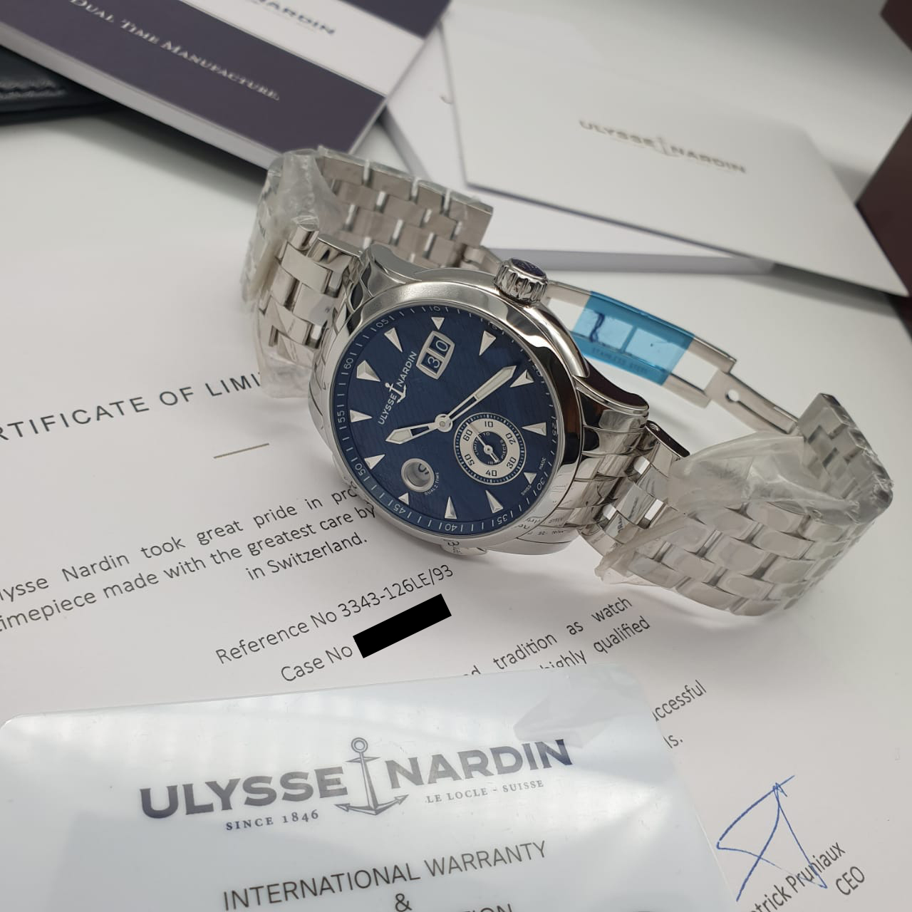 Ulysse Nardin Dual Time Manufacture 3343-126LE-7/93