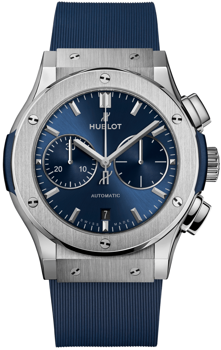 Hublot Classic Fusion Chronograph Titanium Blue 45 mm 521.NX.7170.RX