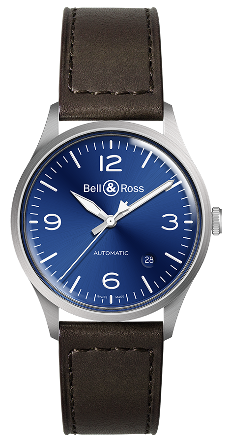 Bell & Ross Vintage BR V1-92 Blue Steel 38.5 mm BRV192-BLU-ST/SCA