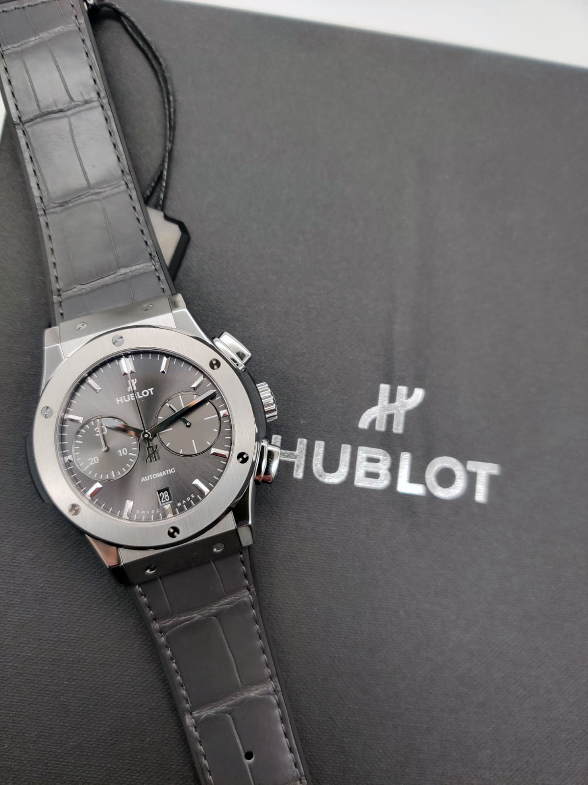 Hublot Classic Fusion Racing Grey Chronograph Titanium 45 mm 521.NX.7071.LR