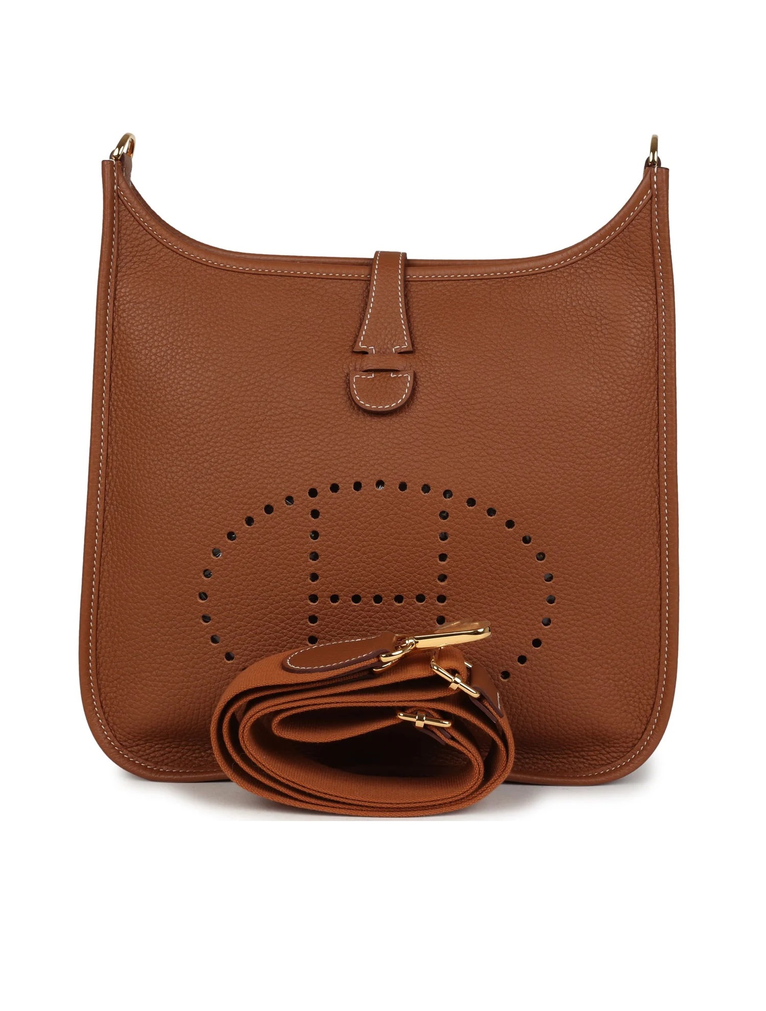 Сумка Hermes Evelyne III PM Gold Clemence Gold Hardware