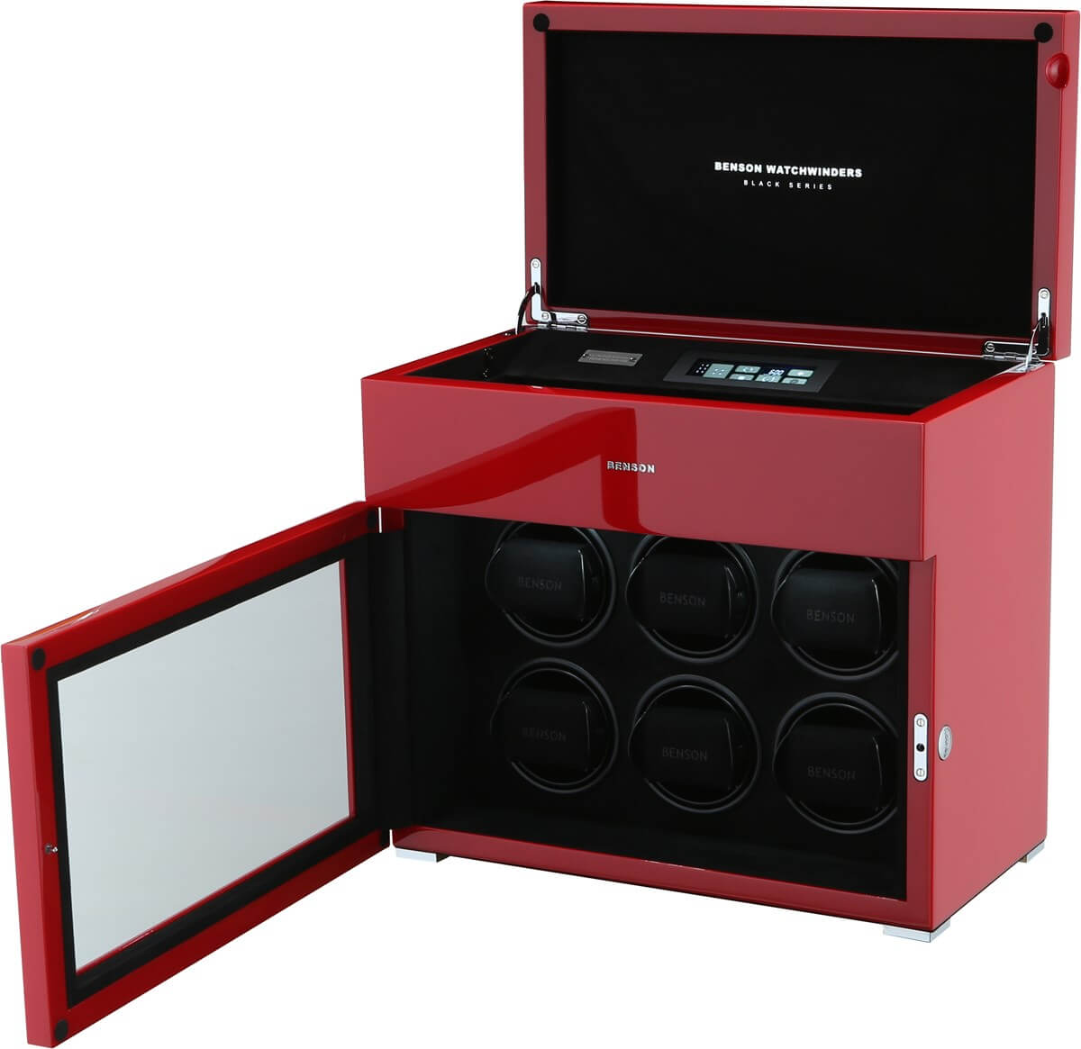 Часовая шкатулка для подзавода 6-и часов Benson Black Series Red Limited Edition 6.16.RD