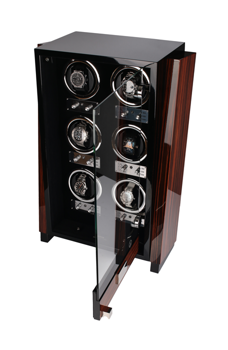 Часовая шкатулка для подзавода на 6 часов Brown Wood