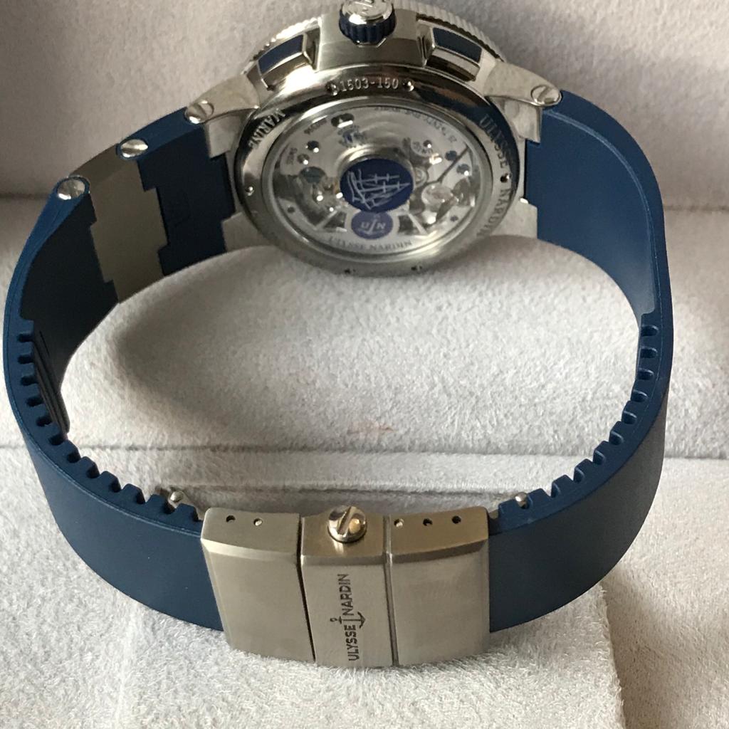 Ulysse Nardin Marine Chronograph Manufacture 43mm 1503-150LE-3/63-VB VOYAGE BLEU