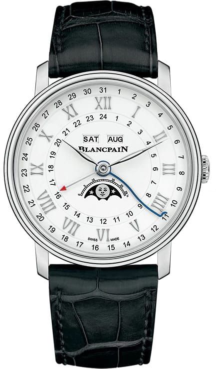 Blancpain Villeret Quantieme Complet GMT 40 mm 6676-1127-55B