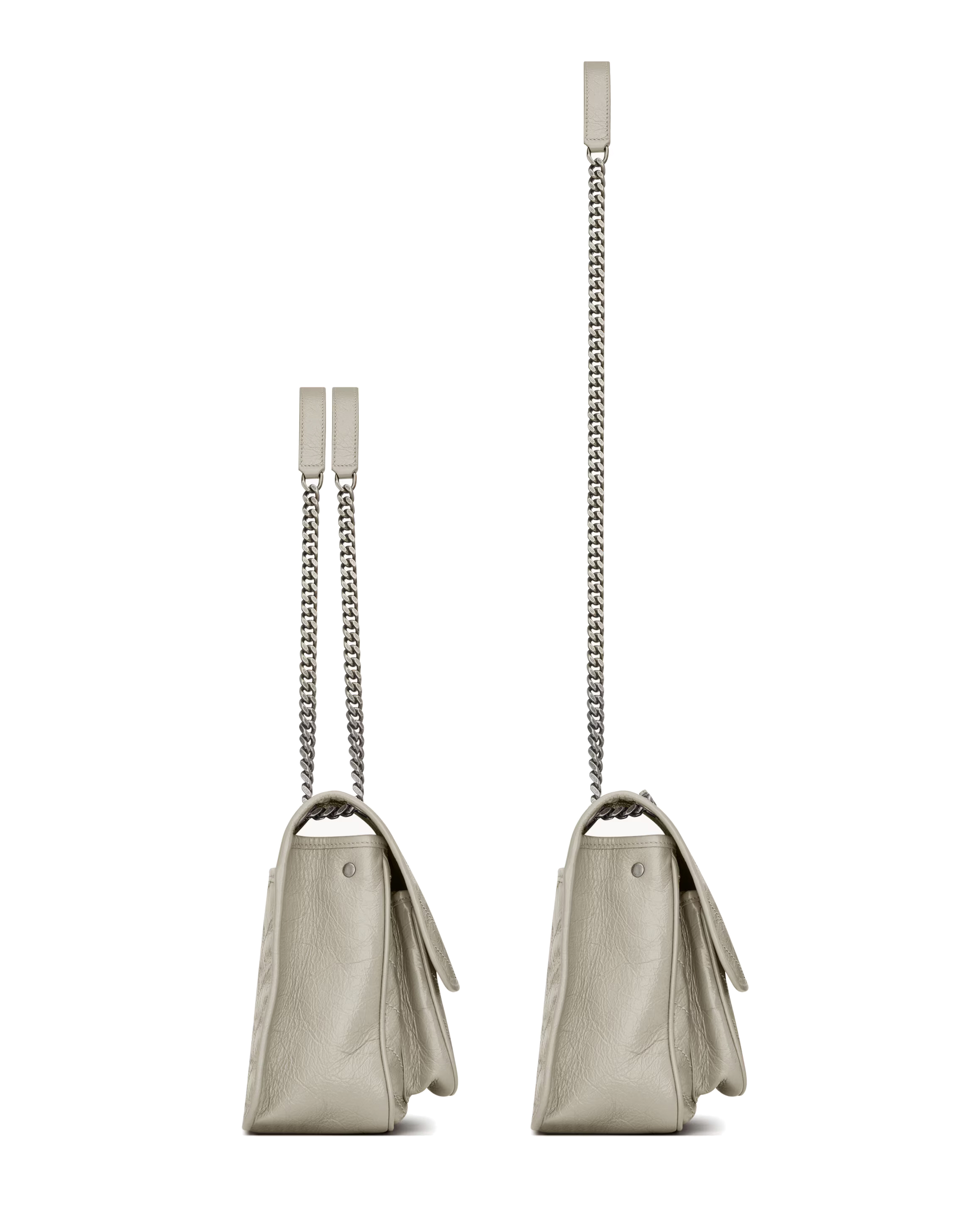 Сумка Saint Laurent Niki Medium In Vintage Leather Blanc Vintage