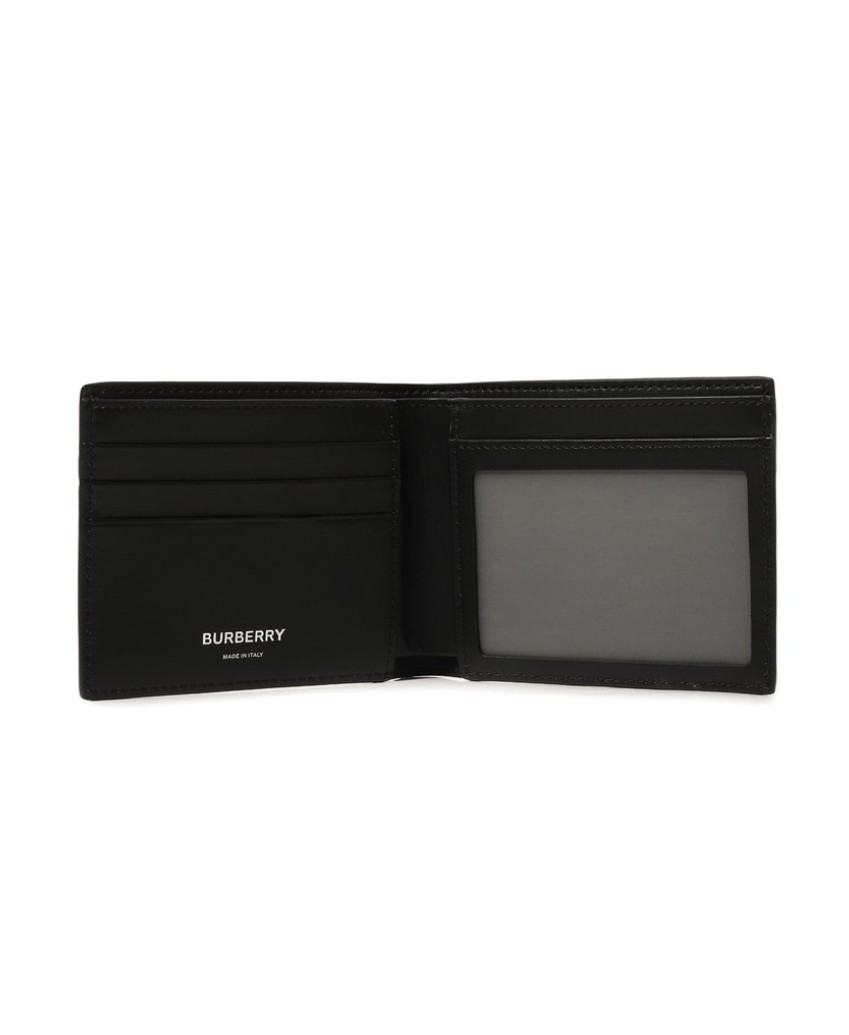 Портмоне Burberry Black Leather