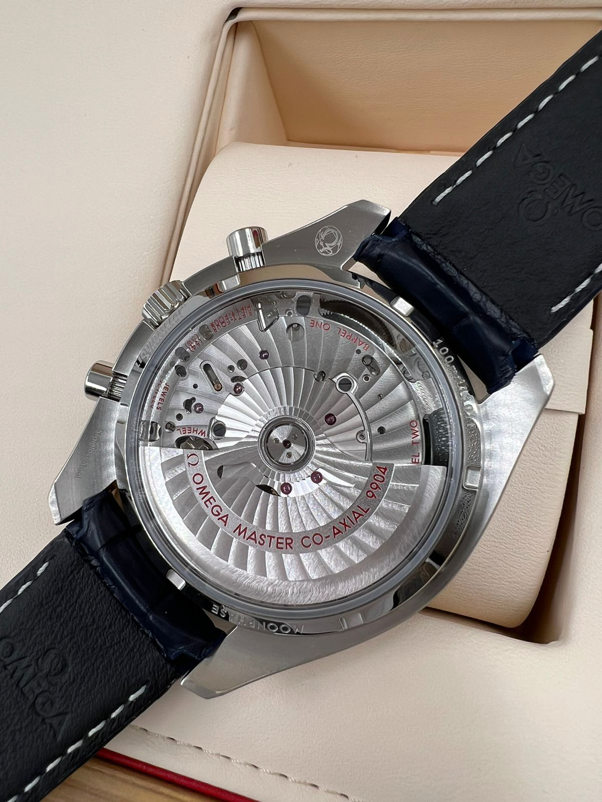 Omega Speedmaster Two Counters Co-Axial Chronometer Moonphase Chronograph 44.25 mm 304.33.44.52.03.001