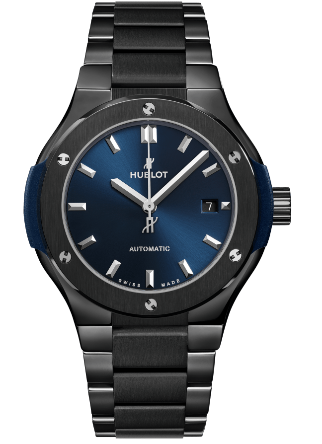 Hublot Classic Fusion Ceramic Blue Bracelet 33 mm 585.CM.7170.CM