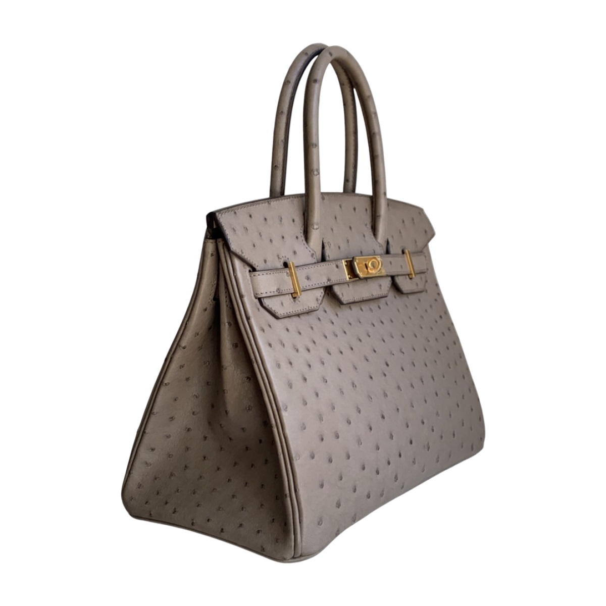 Сумка Hermes Birkin 30 Ostrich Gris Asphalte
